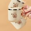 WORTHBUY Mini Capybara 316 Stainless Steel Milk Coffee Cup Double-Wall Insulated Anti Scalding Mug Leak-proof Kids Water Cup