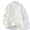 Men's Cross-border Half-High Collar Pullover Sweater, Simple Winter Warm Knit, Pure Color Versatile Design