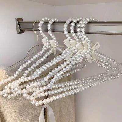 New Organizer Pearl Hanger Save-Space Wedding Dress Bow Tie Hanger Multi-function Home Supplies Tool Clothespins Kids