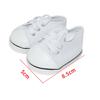niannyyhouse 40cm Plush Canvas Shoes, Approx. 8.5cm Long, Dress-Up Cotton Doll, Doll Accessories (Black)