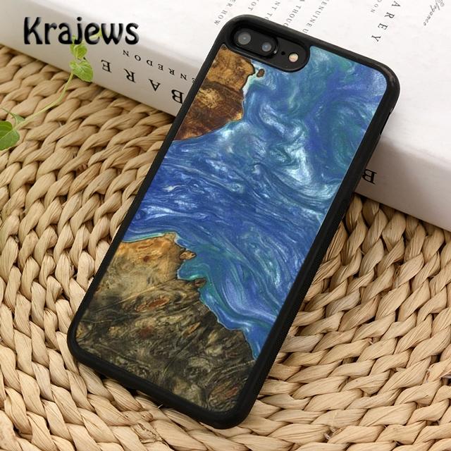 Wood Resin Marble Soft Phone Case Cover For iPhone 17 Air 16 15 14 Plus 12 13 Pro Max Coque Shell Fundas