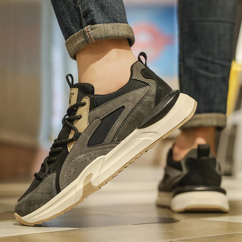 Dad Shoes, Men S Shoes, Spring/Autumn Breathable Casual Sneakers, Lightweight Sneakers, Men S Fashionable Black Trendy Shoes 39