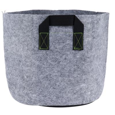 Pflanzsack mit Griffen Vliesstoff Gemüse Blumen Pflanzsack Topf GrauSchwarz(7 Gallon )