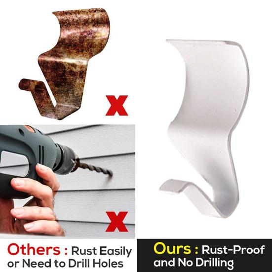 10Pcs Storage Hooks Rustproof Corrosion Resistant Not Easily Deformed Polished Surface Simple Installation Hanging Wall Hooks