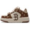 MLB Chunky Liner Slip-Resistant Cushioning Low-Top Skateboard Shoes Unisex Dark Brown Sneakers 3ASXCLP3N-43BRD