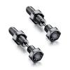 Small Black Punk Stud Earrings For Women Men Boy 2020 New Fashion Zircon Geometry Stainless Steel Jewelry Accessories Earrings