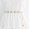 Women's Waist Chain Hook Adjustment Versatile Skirt Dress Decorative Chain Small Fragrance Feng Shui Diamond Inlaid Metal Thin Belt