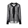 Women's Polka Dot Long Sleeve Shirt