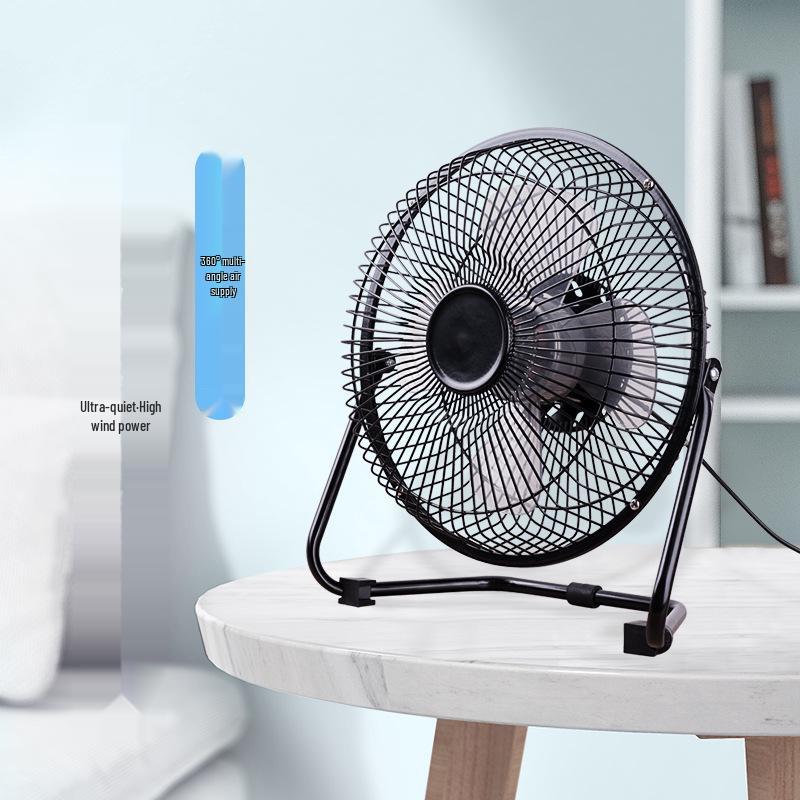 Portable 4-6.8 Inch Wrought Iron USB Desktop Fan - Quiet, Compact for Office, Dorm