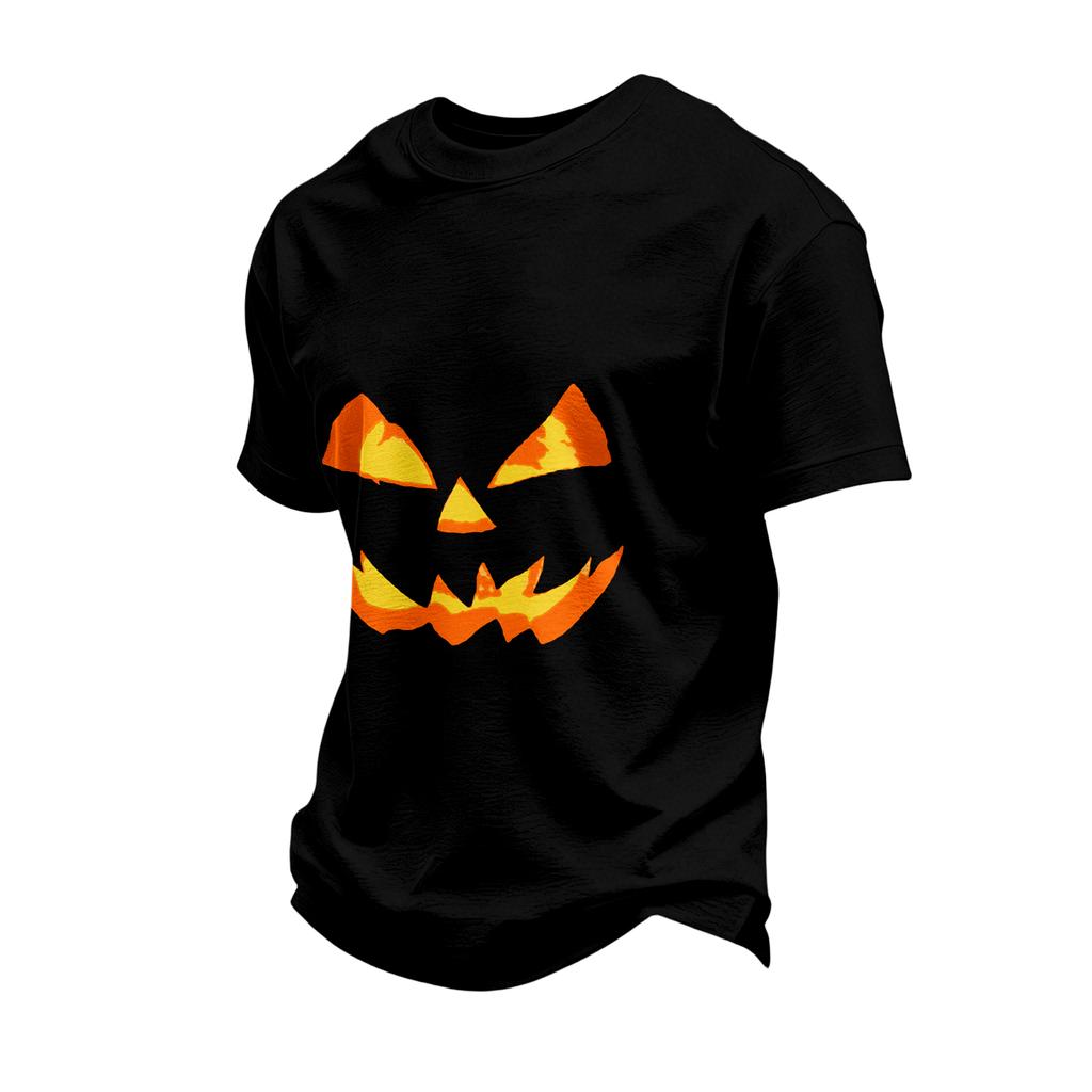 Men's Short Sleeve Halloween Print T-Shirt Casual Fashion Top