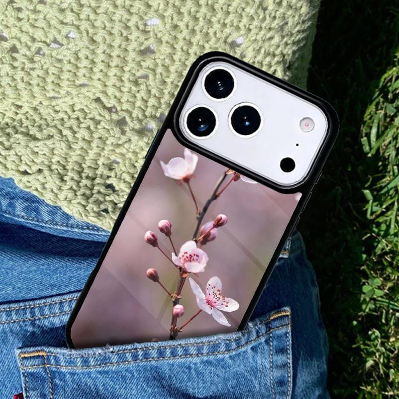 Flor ciruela flor phone case cover Compatible with for IPhone 17air 16e 15 14 13 12 11Pro Max 17 Air