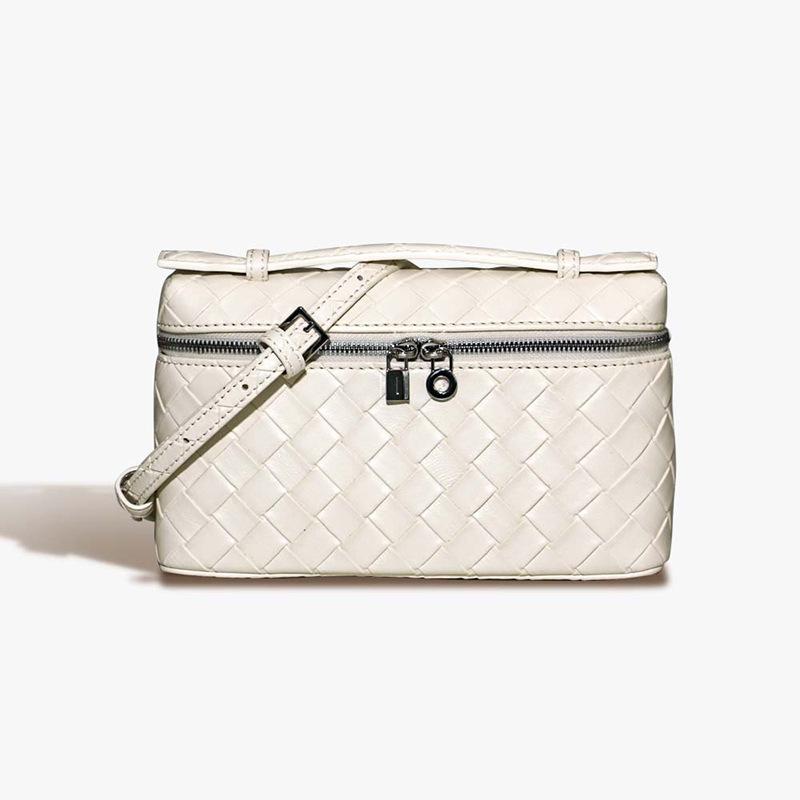 Leather Messenger Bag Retro Fashion 19 Woven Women's Bag Simple Casual Versatile Shoulder Small Square Bag