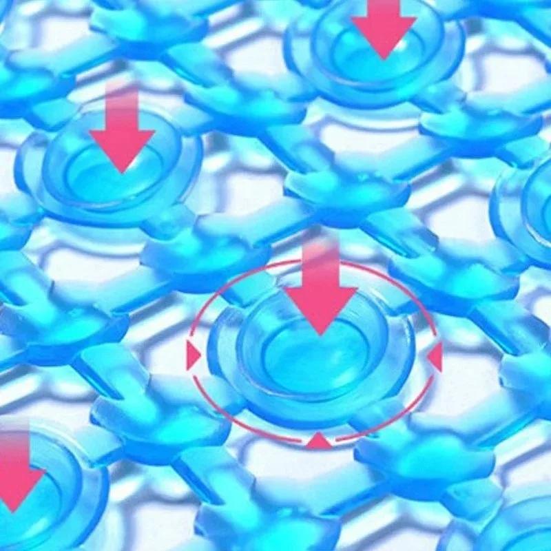 Home Anti Slip Bathroom Mat PVC Particle Strong Absorbent Mat Bathtub Shower Mat Foot Massage Mat Bathroom Supplies Mat