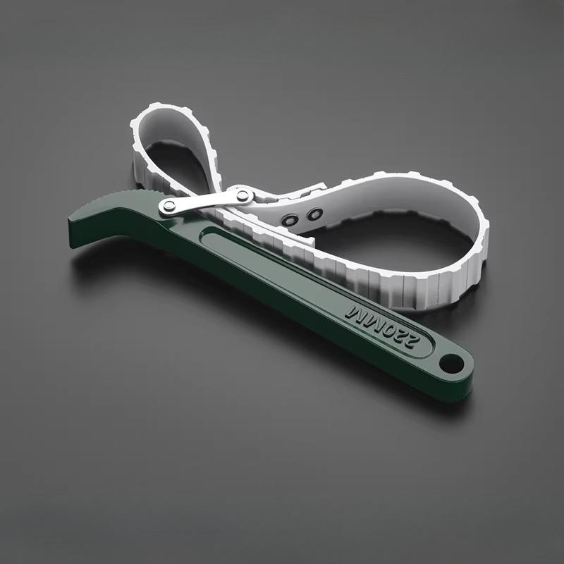 Adjustable High-Carbon Steel Oil Filter Wrench - Durable and Non-Slip Ring-Type Filter Removal Tool 1pc