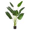 Artificial Banana Plant 160 Cm with Pot and 10 Realistic Leaves Synthetic Tropical Plant for Decoration Indoor and Outdoor Office Home Green