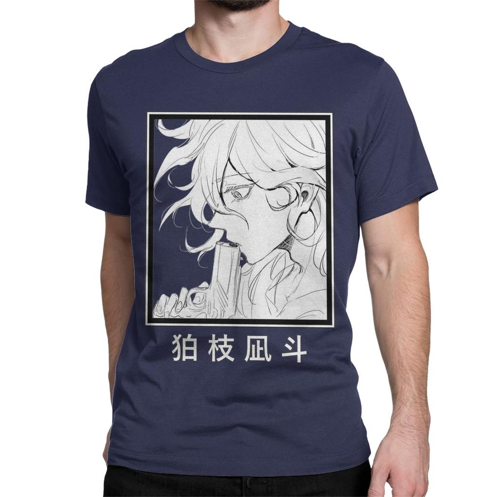 Nagito Komaeda Gun Manga TShirts for Men Women Danganronpa Awesome Cotton Tee Shirt Crewneck Short Sleeve T Shirts Clothes
