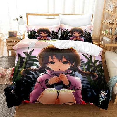 New Yume Nikki Bedding Set Single Twin Full Queen King Size Bed Set Adult Kid Bedroom Duvetcover Sets Anime Parure De Lit Bed