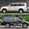 2PCS For Mitsubishi Pajero Car Door Side PVC Stickers Auto Vinyl Film Decals DIY Decoration Styling Tuning