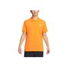 Sportswear Solid Color Polo Shirt Men Tops Orange CJ4457-886
