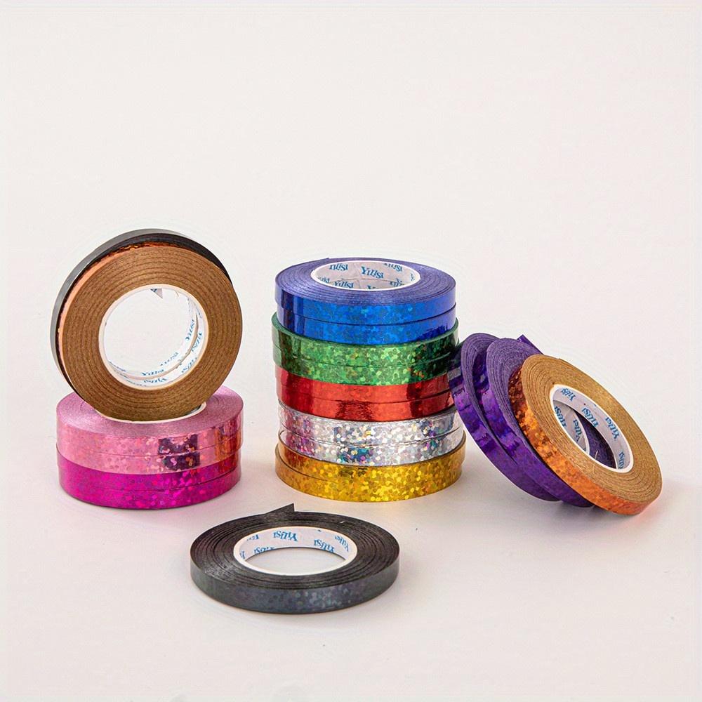 10-Colour Laser Ribbons (20pcs/Set) – Festive Party Decor Supplies for Balloon Strings, Crafts & Gift Wrapping