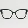 Eyeglass Frames ML5155 001 Square Cat-Eye Horn-rimmed Black Oversized Fit