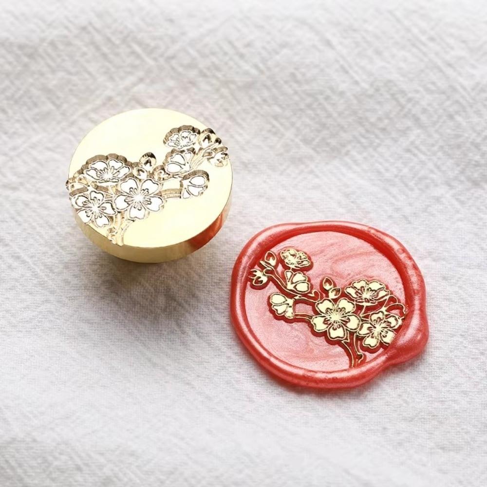 Round Scrapbooking Sealing Wax Brass Sealing Wax Stamp Head  Gift Packaging Cards