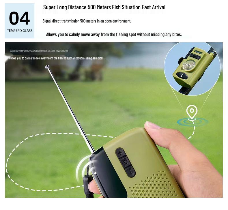 High Sensitivity Surf Casting Fishing Alarms with Wireless Remote for Carp Fishing