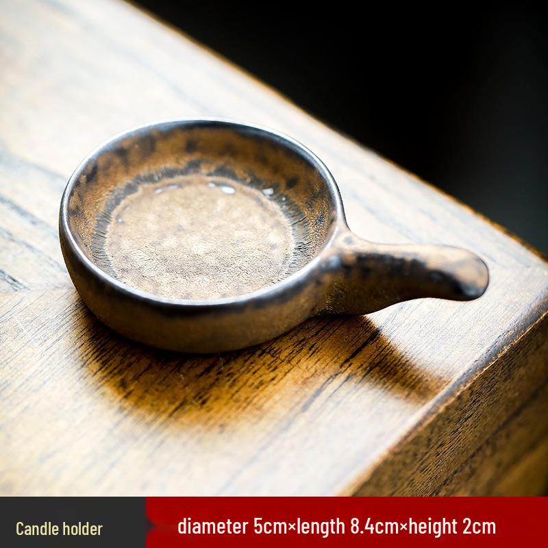 

Ceramic Incense & Candle Holder with Fire Separator - Essential Oil Fumigation Lamp & Accessory Plate