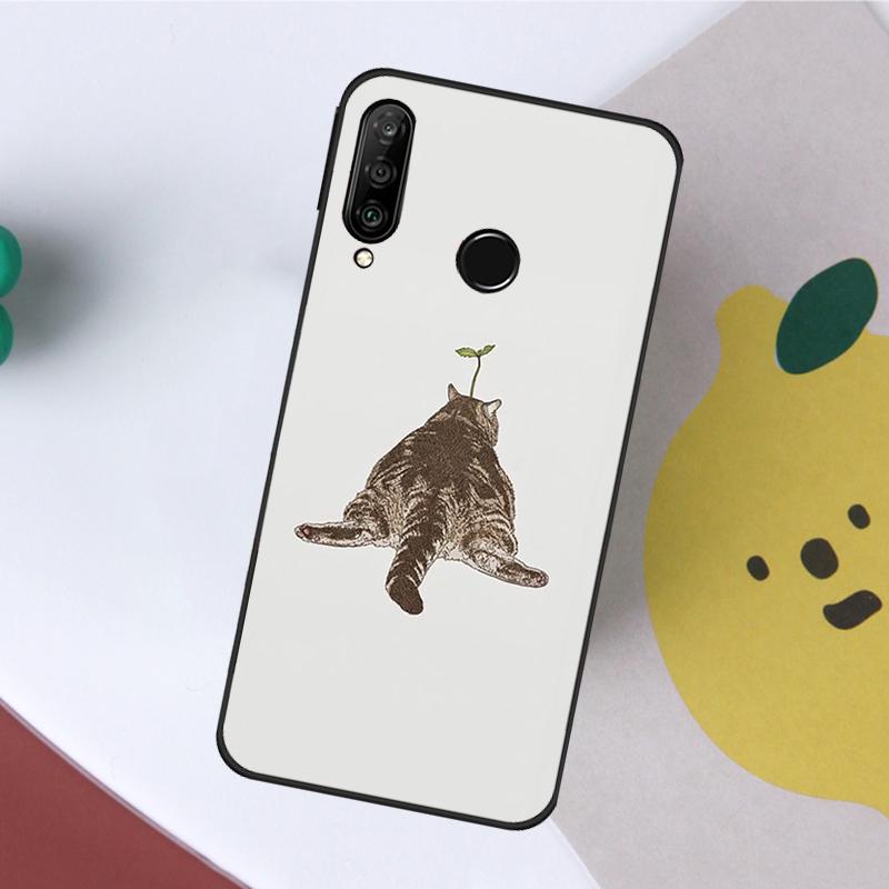 Minimalist Cats For Huawei Nova 7i 8i 11i 12i 12s Y73 Y70 Y90 Y60 Y72 Y61 Y91 9 10 SE P40 Lite P30 Pro Case