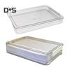 File Storage Box Plastic Snap-On Design Stackable Transparent Document Storage Box Large Capacity File Organizer