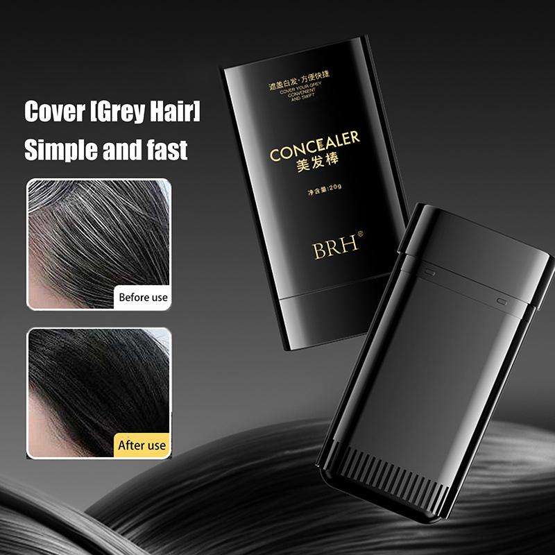 One-Time Hair Dye Pen Hair Touch-Up Stick Black Dark Brown Root Cover Up Instant Fast White Gray Hair Coverage Diy Hair Color