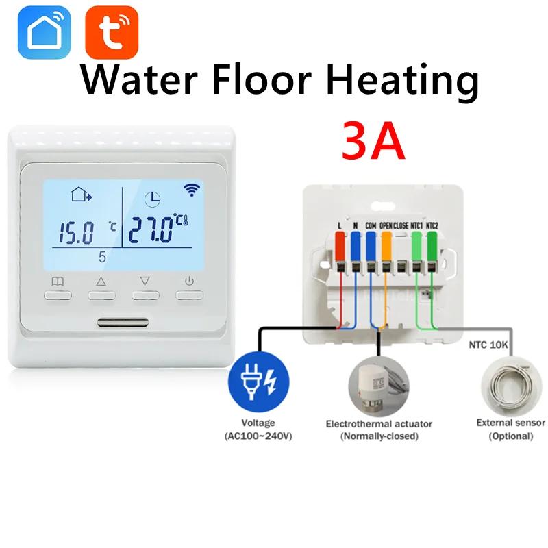2025 New WiFi Programmable Thermostat Hot Floor 220V 16A Electric Home Floor Heating Temperature Controller APP Remote Control