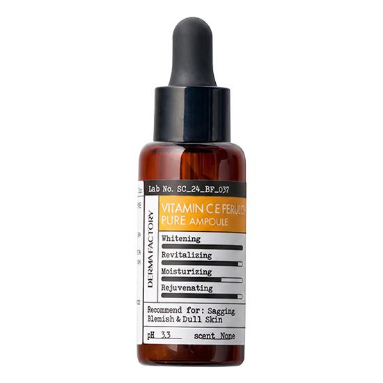 DERMA FACTORY Pure Vitamin C E Ferulic Ampoule 22ml ( 3 Options) # 22ml x 1pcs