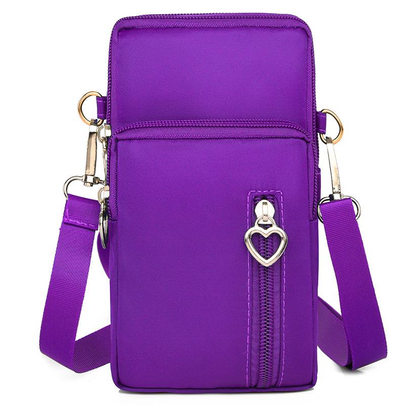 Women's Crossbody Phone Bag - 2023 Korean Canvas Shoulder Bag, Casual Small Square Wristlet & Neck Pouch