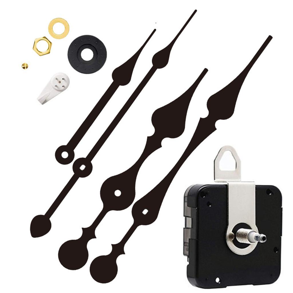 Long Shaft Clock DIY Clock Kit For Home Decoration Adjustable Hour Hand Size Black And Gold Color Options Clock Accessories