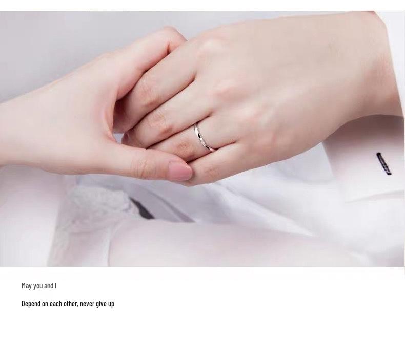 S925 Sterling Silver Möbius Strip Couple Rings - Niche Design Wedding Bands, Perfect Christmas Gift for Him and Her