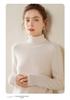 Women's Cashmere High Collar Saddle Shoulder Sweater – Slimming, Versatile, Simple, Loose Fit Base Layer for Autumn/Winter.