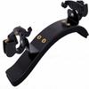 Aluminum Alloy Adjustable Shoulder Rest Black Color Ergonomic Violin Support  For Violinists