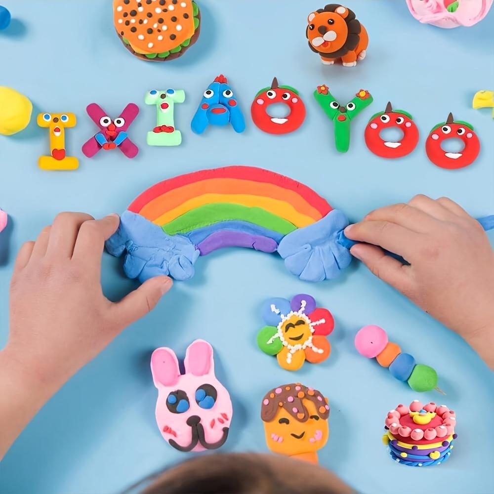 12/24/36pcs Multi Color Air Dry Clay Diy Modeling Set With Tools Creative Craft Kids Brain Training Handmade Play Gift Boys Girl