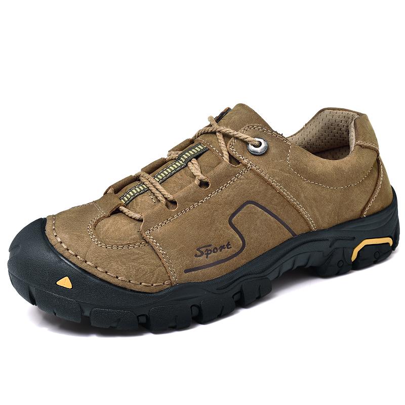 

Модные мужские туфли из коровьей кожи в стиле ретро, нескользящие мужские кроссовки для ходьбы, повседневная обувь на шнуровке для отдыха, походная обувь для активного отдыха 44 хаки