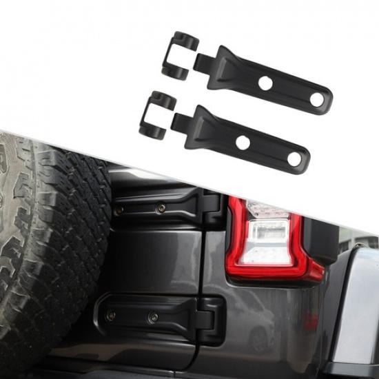 Mattschwarze Heckklappentürscharnier-Blendenabdeckung für Jeep Wrangler JL 2018+