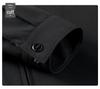 Men's High-End Windproof Jacket - Casual Spring/Autumn Coat for Middle-aged & Elderly Dads with Lapel Business Style