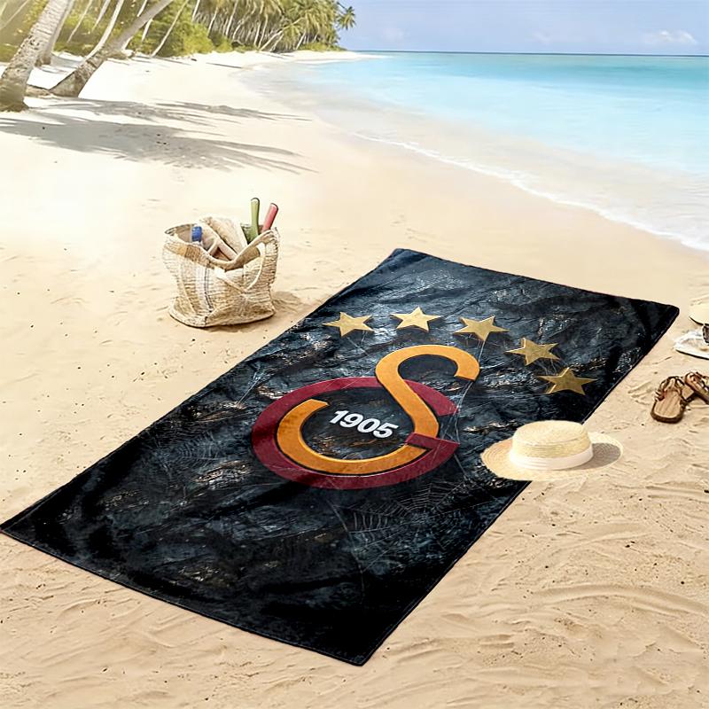 Galatasaray SK Beach Towel Suitable for Various Scenarios Such As Kitchen, Bathroom and Beach Swimming