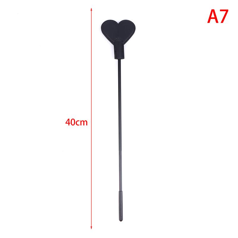1 Pc PU Leather Horse Crop Soft Anti-slip Handle Riding Paddle Equestrian Riding Crop Sports Game Role Play Whip