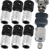 Hexagon Socket Adapter Quick Release with Depth Control Holder Adapter Wrench Drive Converter Socket Extension Bit Tools