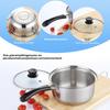 2026 Stainless Steel Milk Pot Non Stick Baby Food Cooker Double Handle Soup Pot For Induction Cooker
