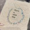 Exquisite Irregular Diamond Candy Bracelet – Spring/Summer High-Grade Women's Colorful Sparkle
