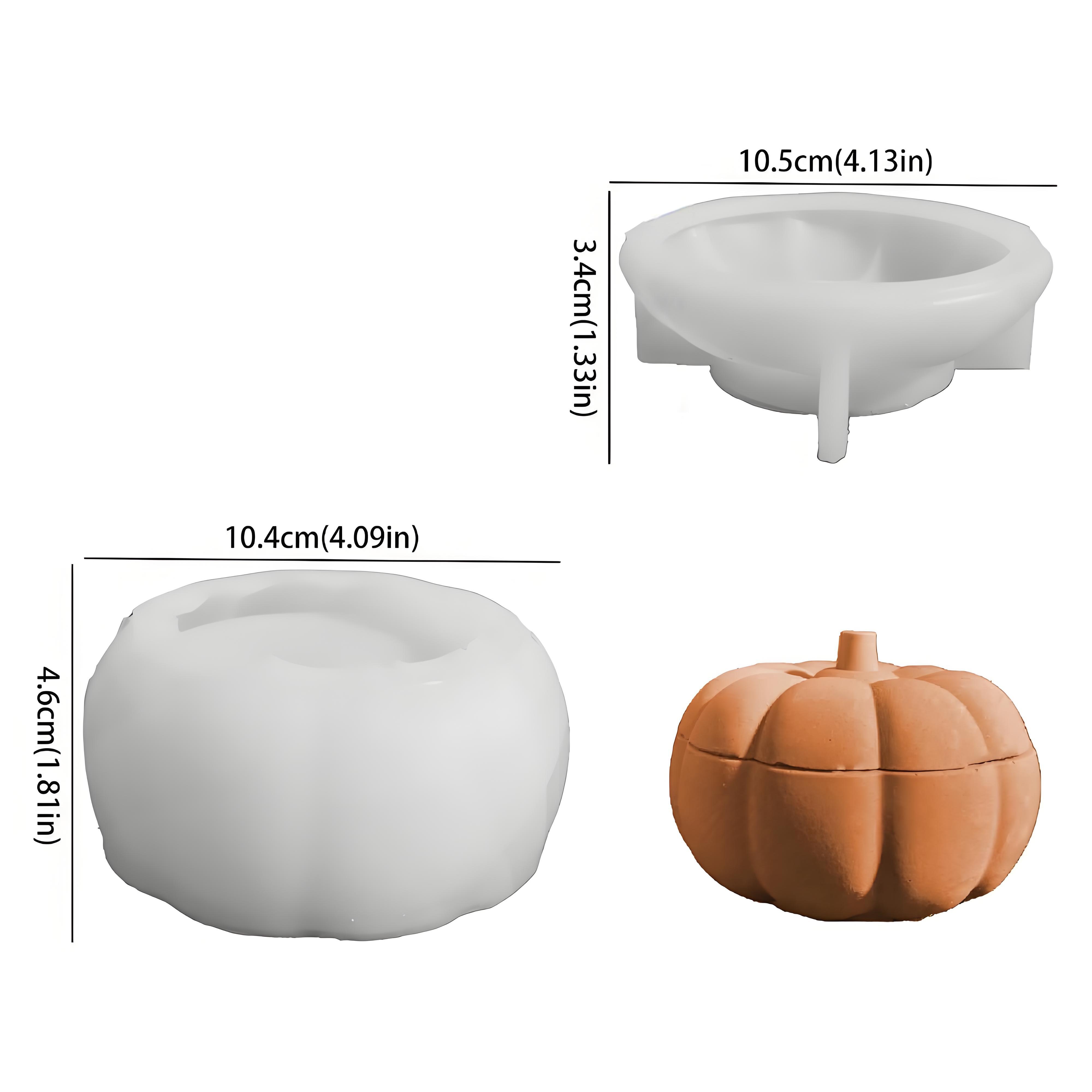 

Pumpkin Jar Silicone Mold for DIY Handmade Aromatherapy, Gypsum, and Plaster Desktop Decor and Storage Jars