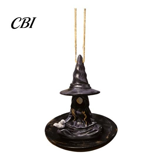 Resin Bird Feeder Meditating Witch Feeder, Outdoor Hanging Shaped Waterproof for Garden Decoration фиолетовый