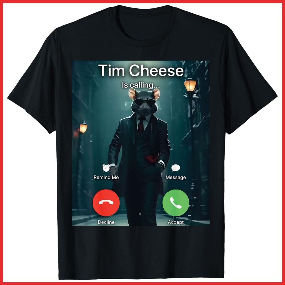Черная хлопковая футболка с мемом Тим Чиз Унисекс XXXXL